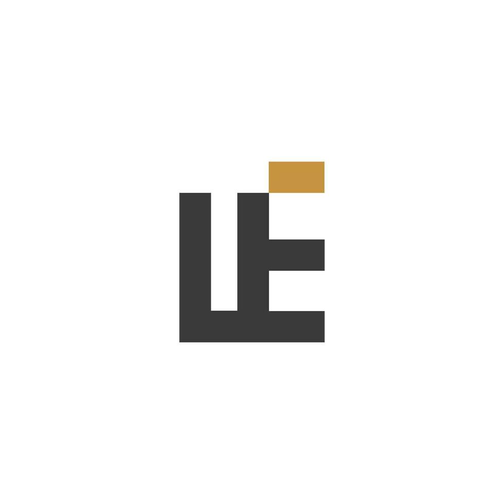 et, te, e och t abstrakt första monogram brev alfabet logotyp design vektor
