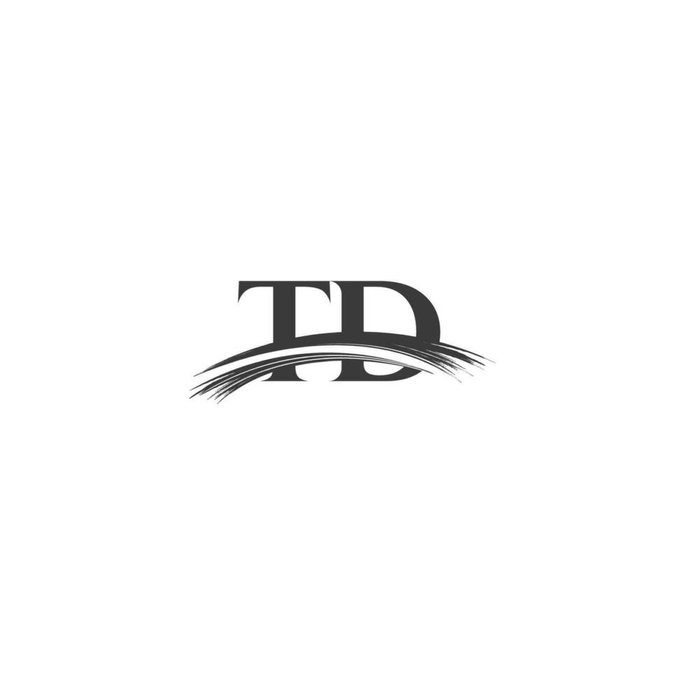 Alphabet Initialen Logo td, dt, t und d vektor