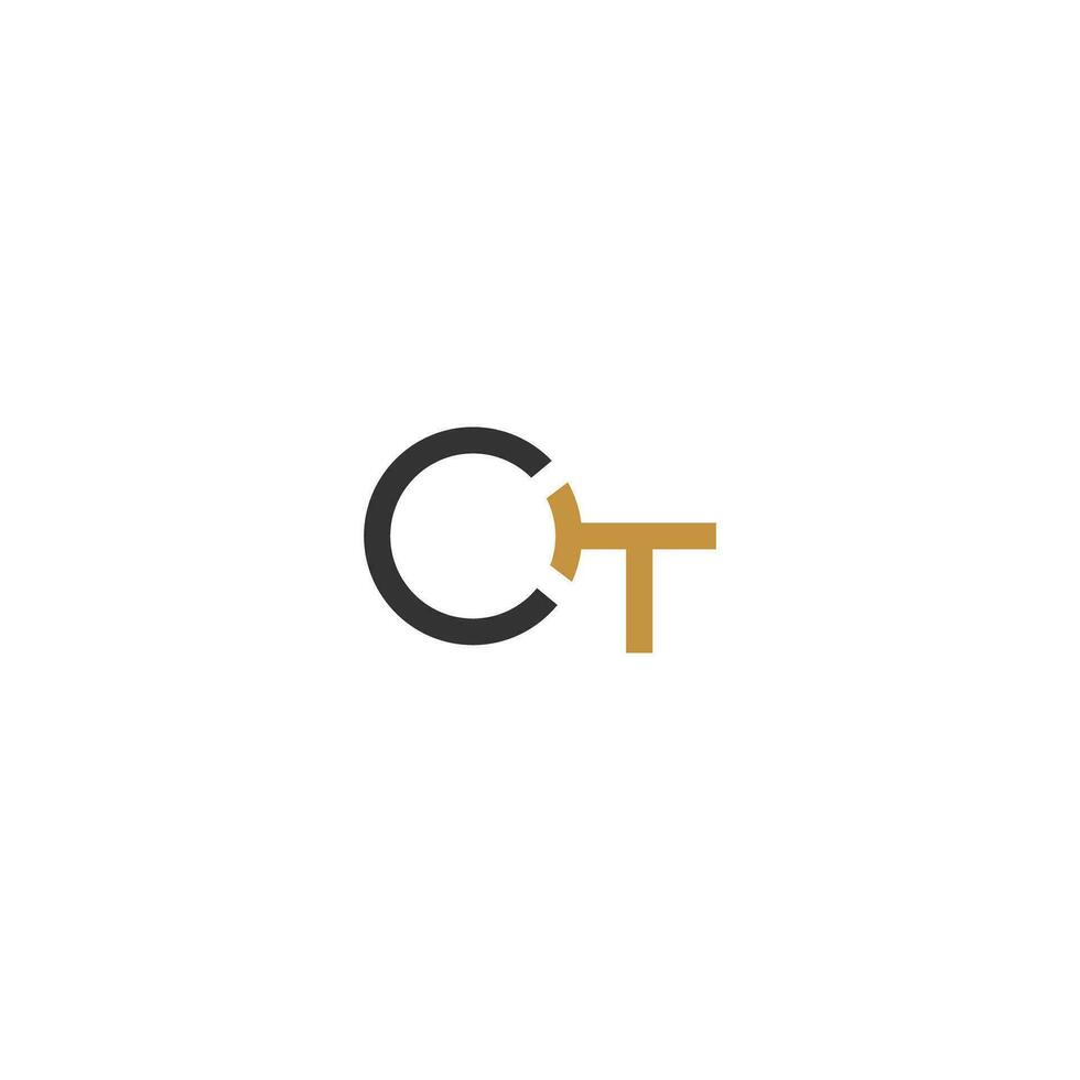 tc, ct, t och c abstrakt första monogram brev alfabet logotyp design vektor