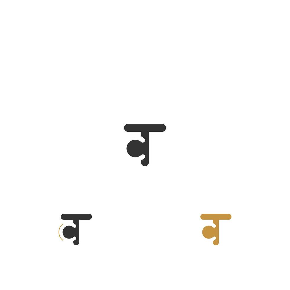 tc, ct, t och c abstrakt första monogram brev alfabet logotyp design vektor