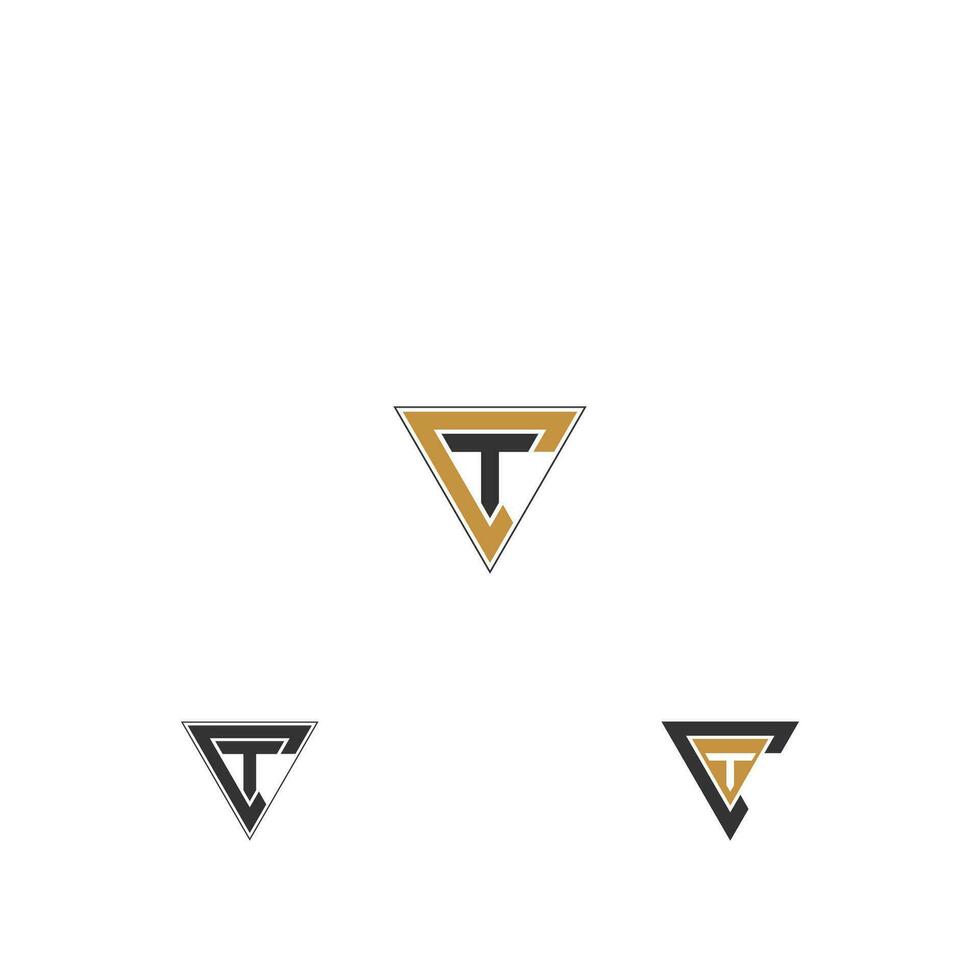 tc, ct, t och c abstrakt första monogram brev alfabet logotyp design vektor