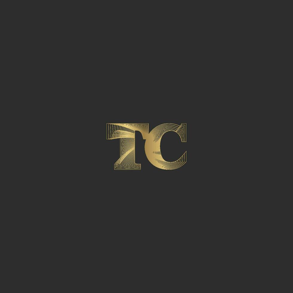 tc, ct, t och c abstrakt första monogram brev alfabet logotyp design vektor