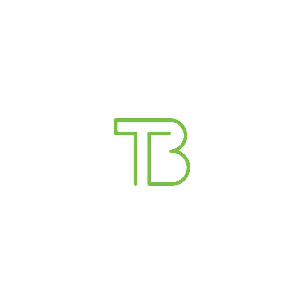 Initiale Brief tb Logo oder bt Logo Vektor Design Vorlagen