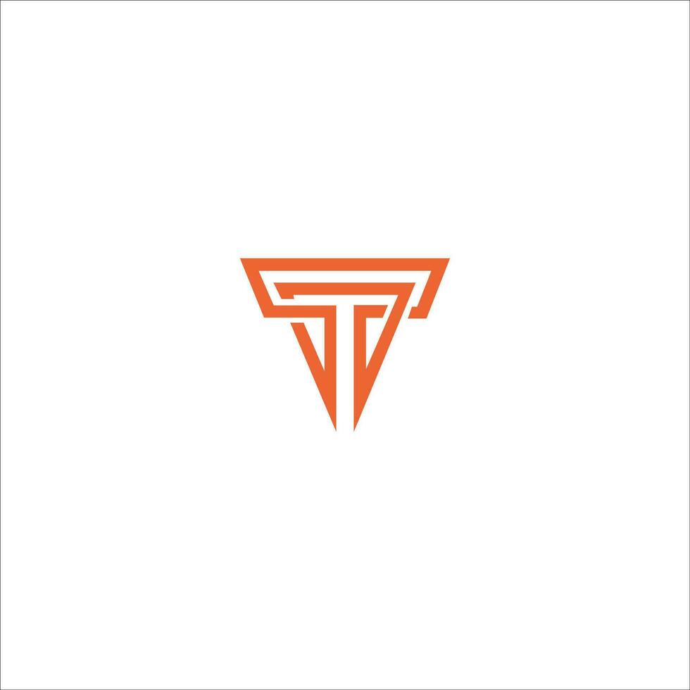 Initiale Brief t Logo oder tt Logo Vektor Design Vorlage