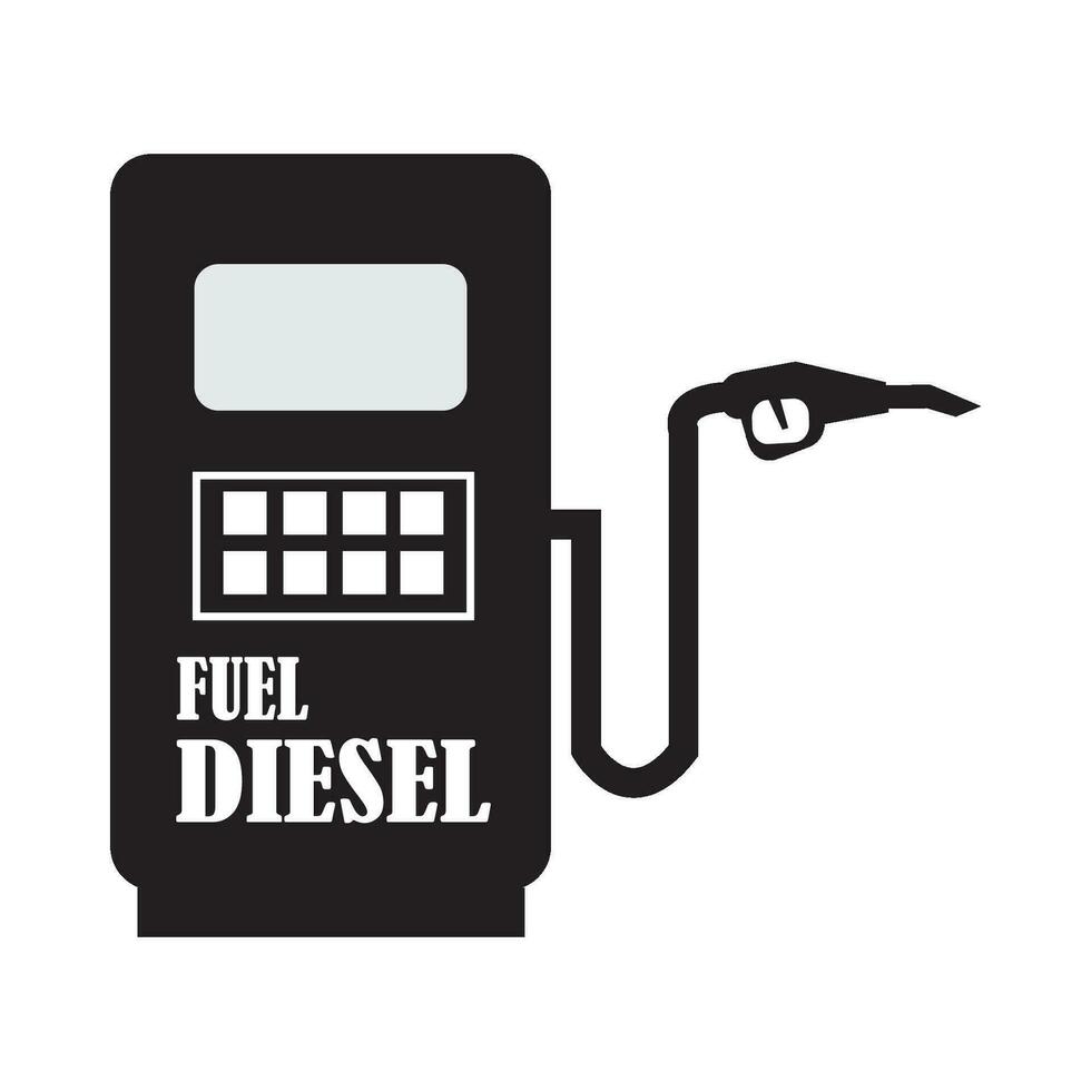 bränsle diesel ikon logotyp vektor design mall