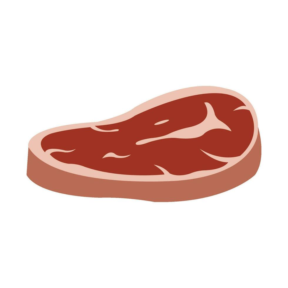 Fleisch-Symbol-Logo-Vektor-Design-Vorlage vektor