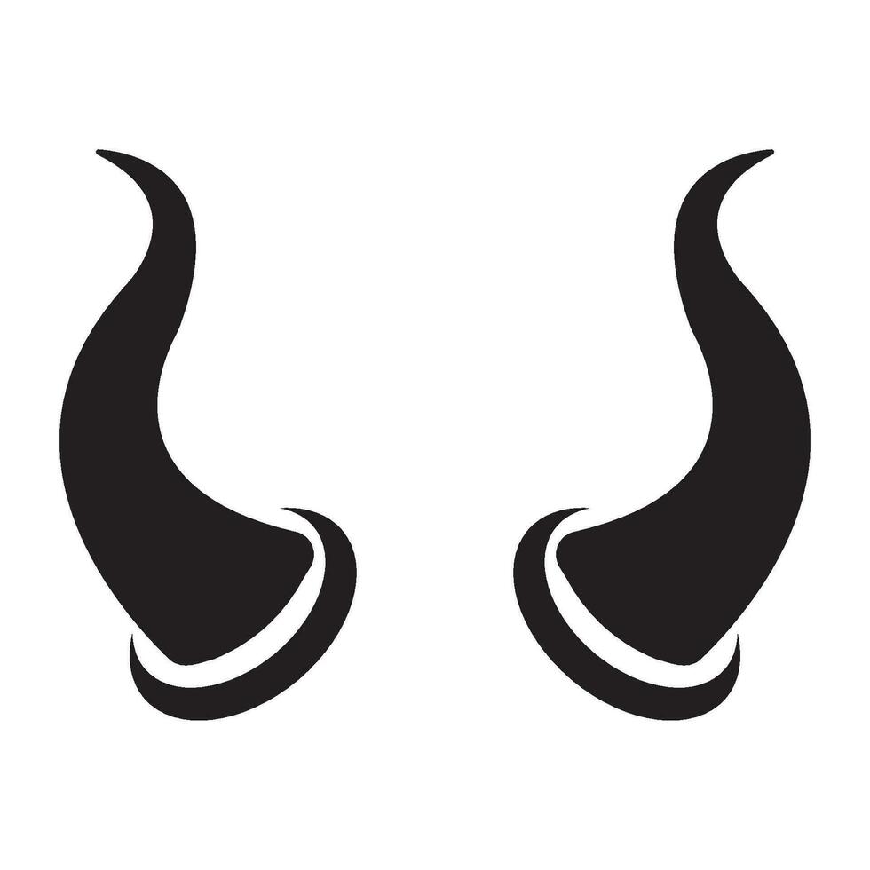 horn ikon logotyp vektor design mall