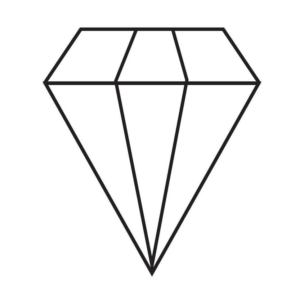 diamant ikon logotyp vektor design mall