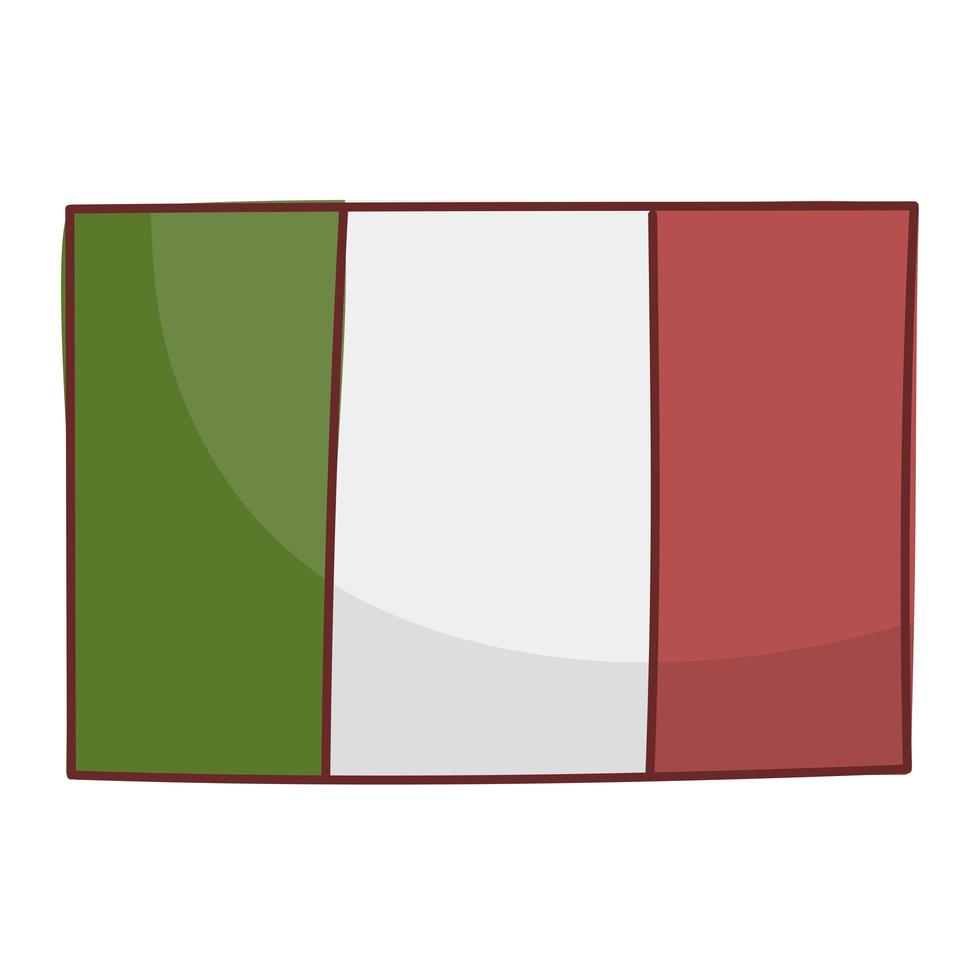 italiens flagg medborgare vektor
