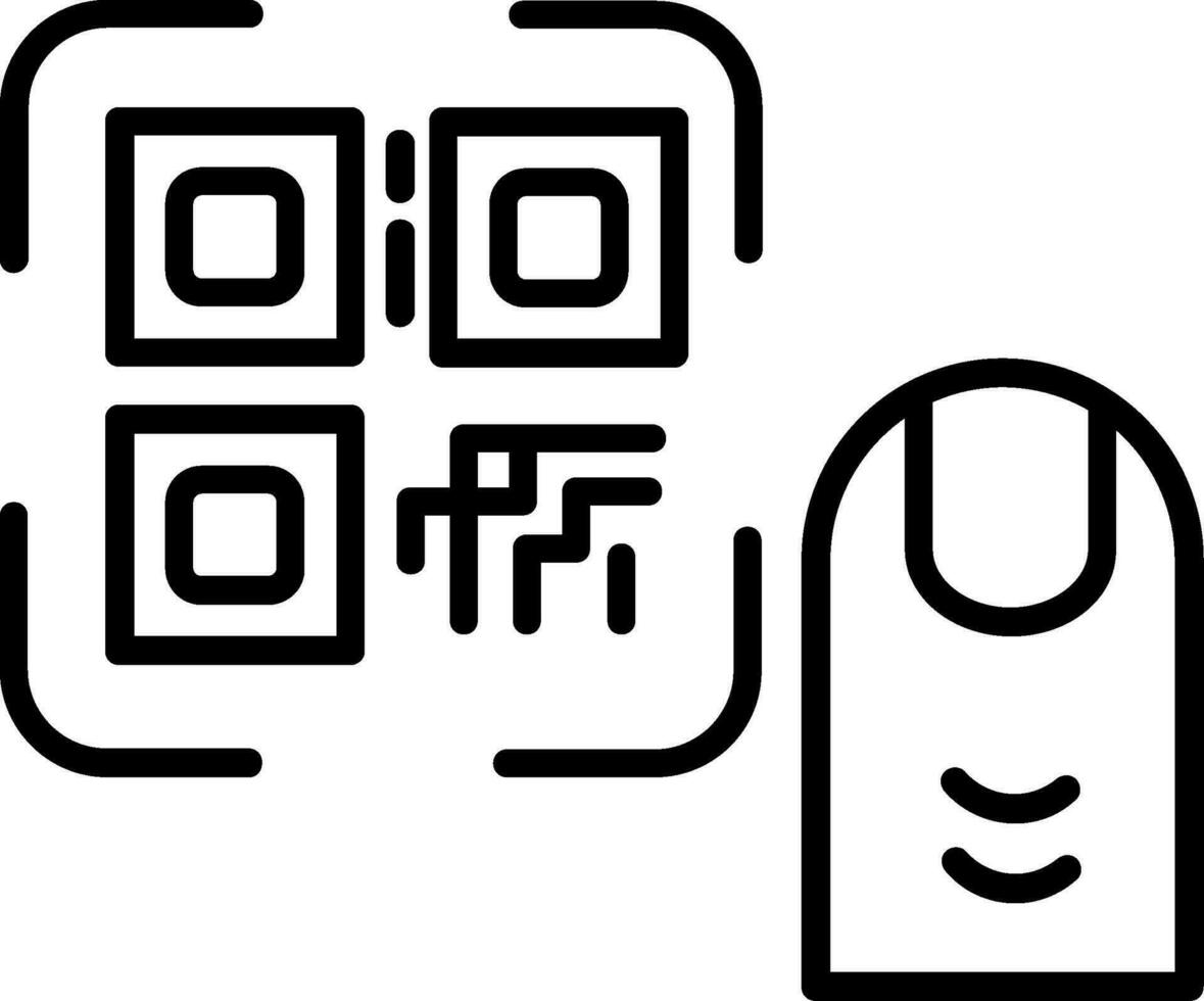 Touch-ID-Vektorsymbol vektor