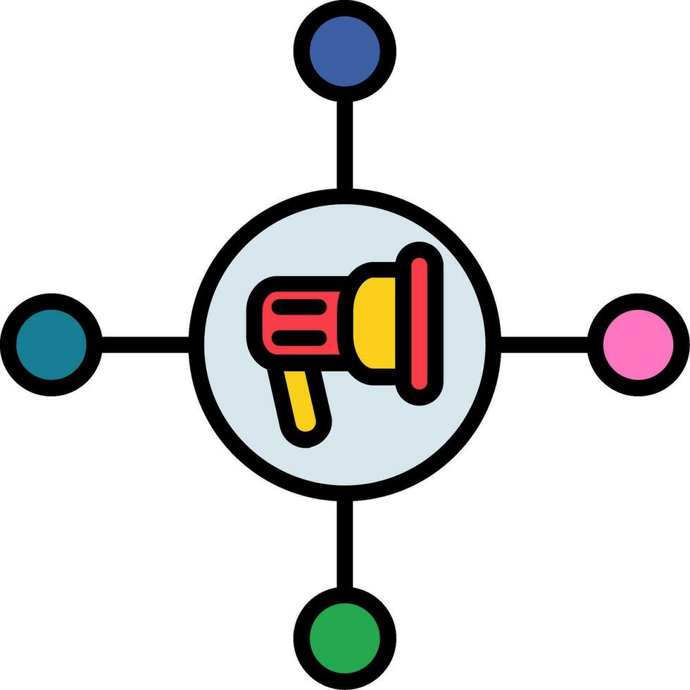 Vektorsymbol für soziale Netzwerke vektor