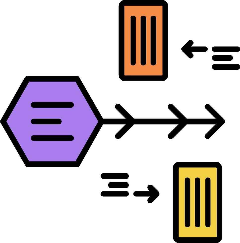 Timeline-Vektorsymbol vektor