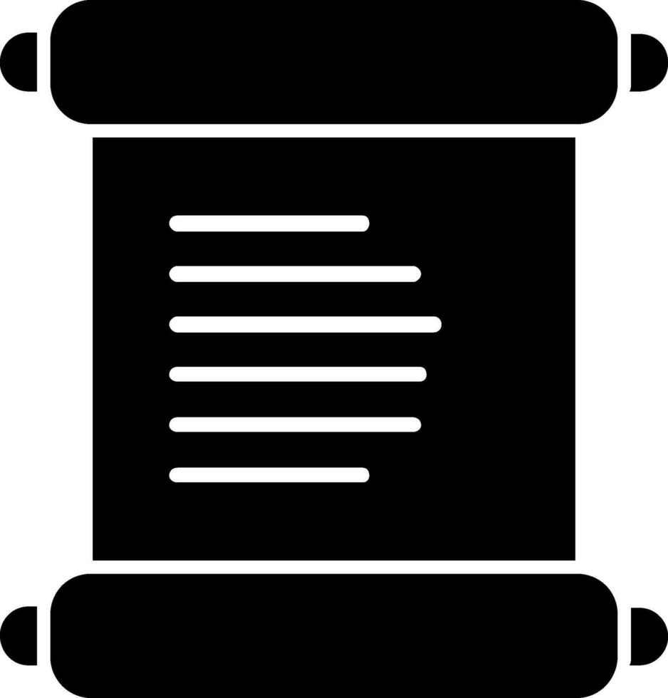 Pergament-Vektor-Symbol vektor