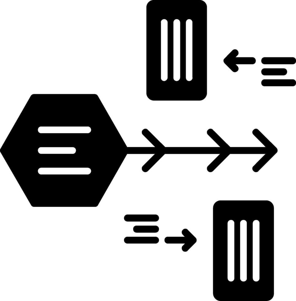 Timeline-Vektorsymbol vektor