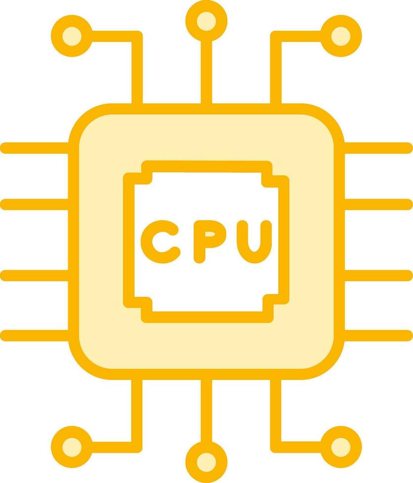 cpu vektor ikon