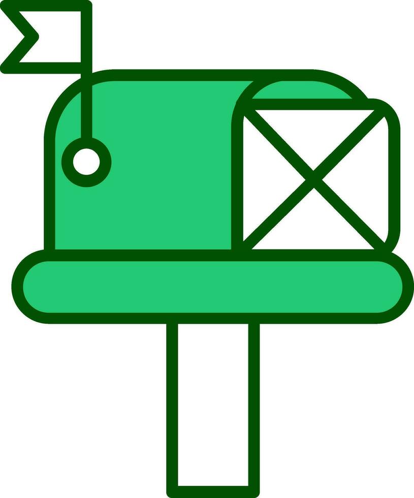 Briefkasten-Vektorsymbol vektor