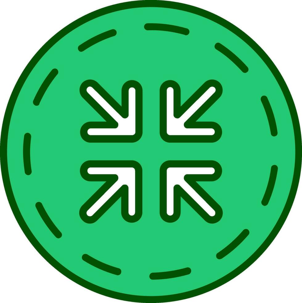 schrumpfen Vektor Symbol