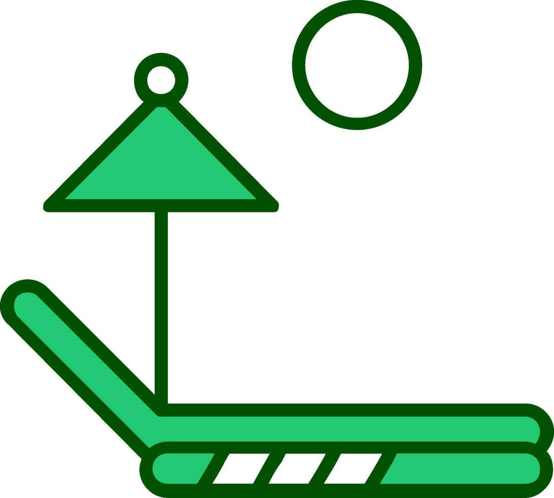 Sonnenbank Vektor Icon