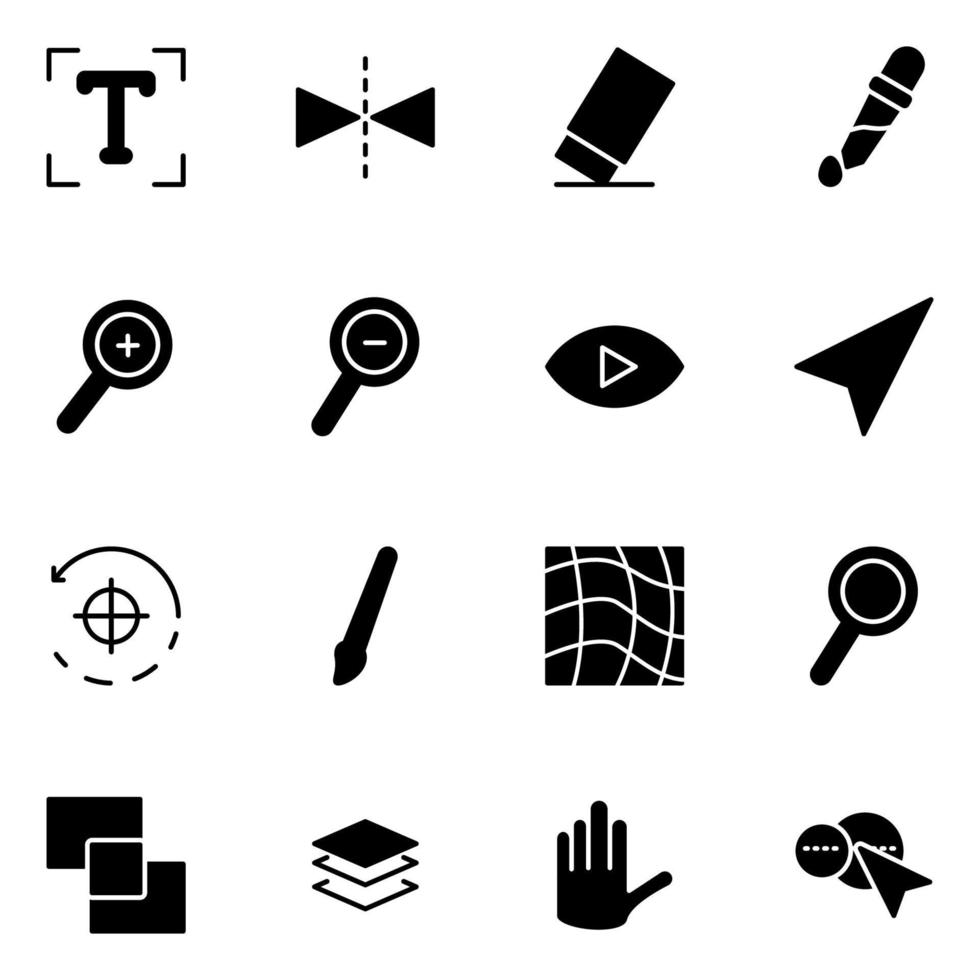 Grafikdesign-Icon-Set für Ihr Designelement vektor