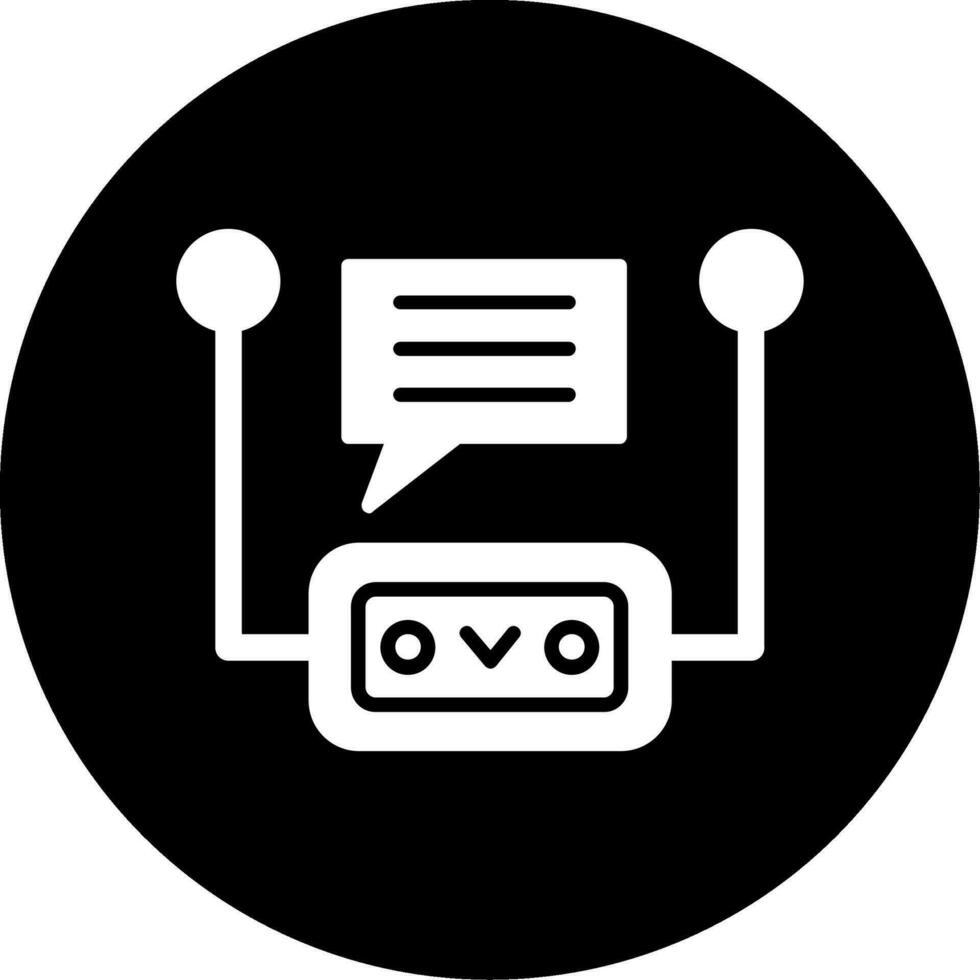 Chatbot-Vektorsymbol vektor