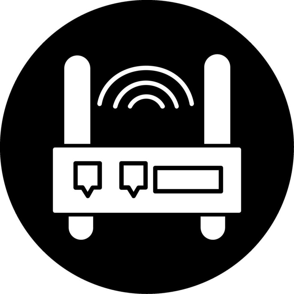 WLAN-Router-Vektorsymbol vektor