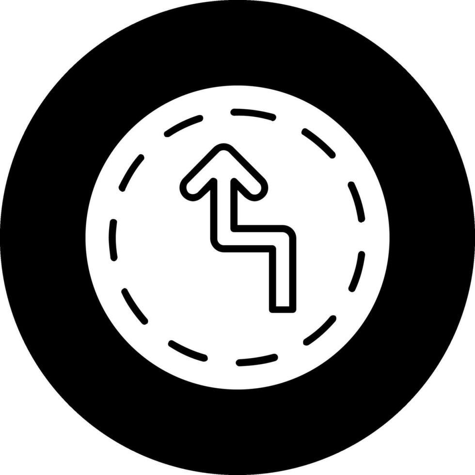 Zickzack-Pfeil-Vektor-Symbol vektor