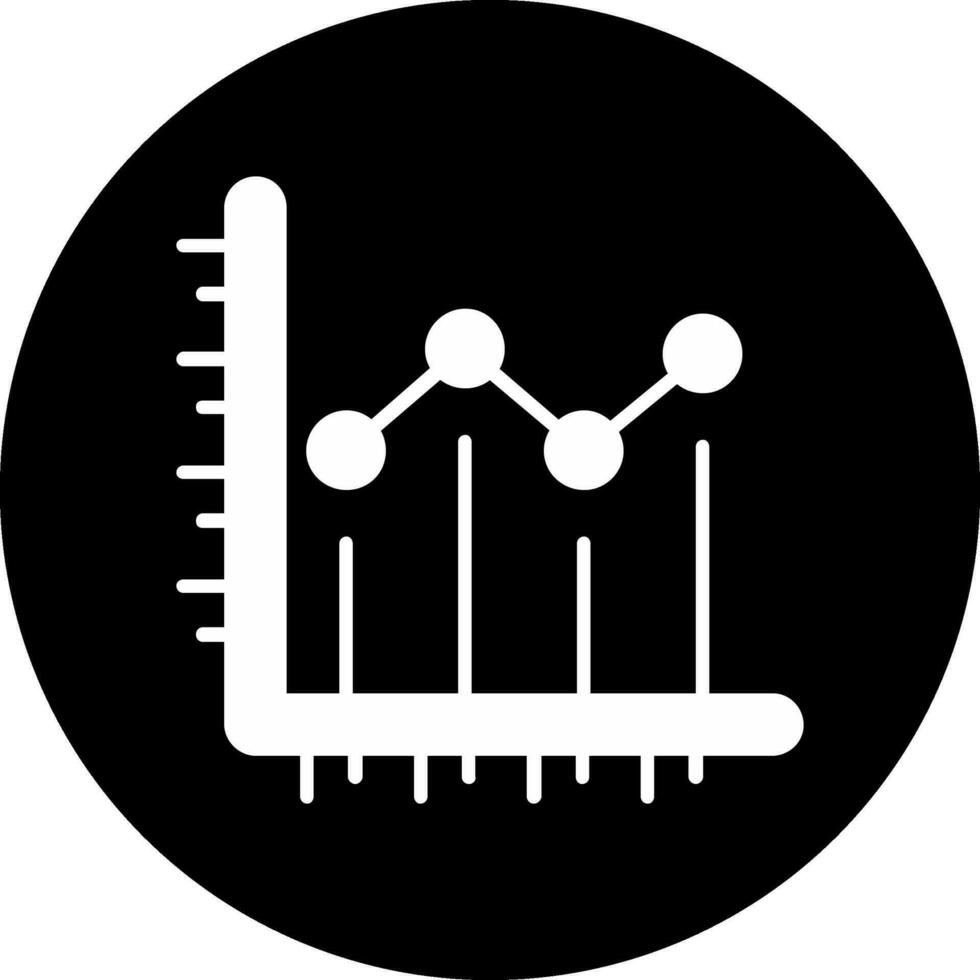 linje Diagram vektor ikon