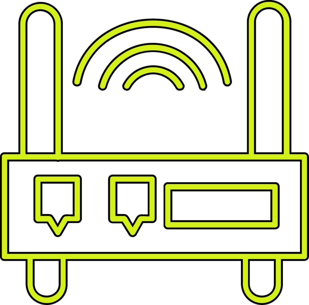 WLAN-Router-Vektorsymbol vektor