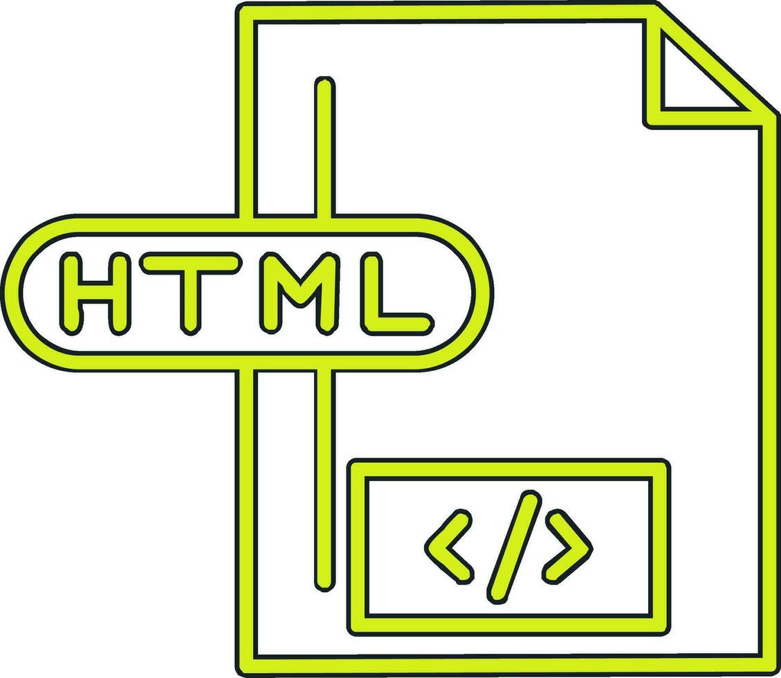 HTML-Dateivektorsymbol vektor