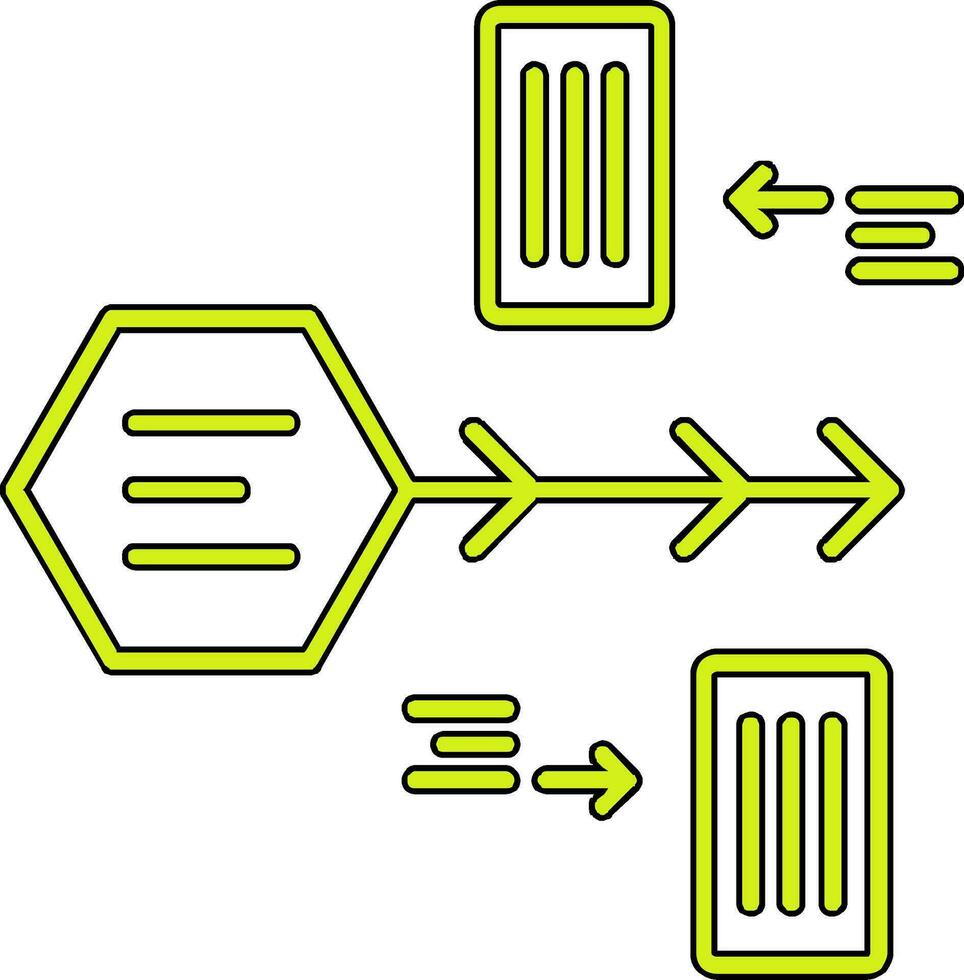 Timeline-Vektorsymbol vektor