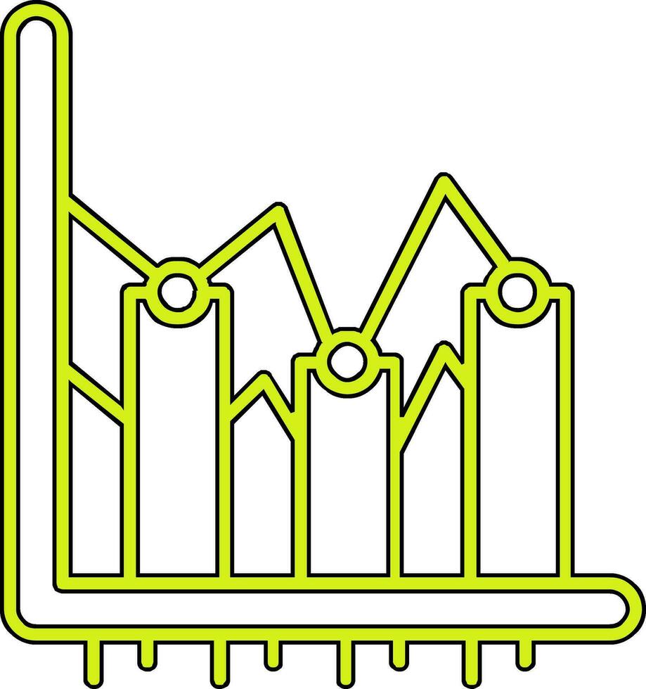 Balkendiagramm-Vektorsymbol vektor