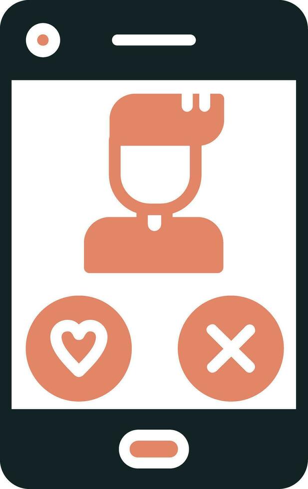 Dating App Vektor Symbol