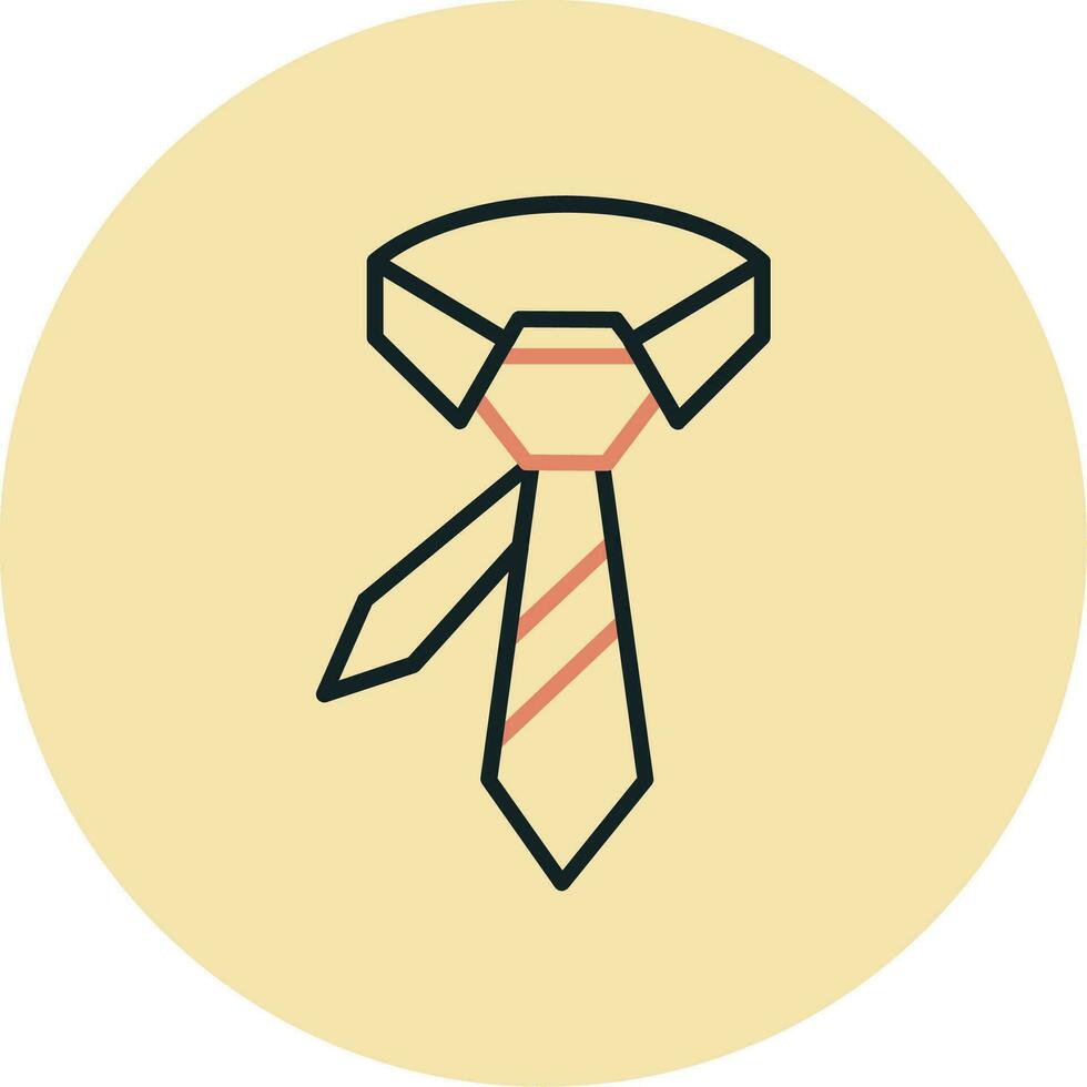 Krawattenvektorikone vektor