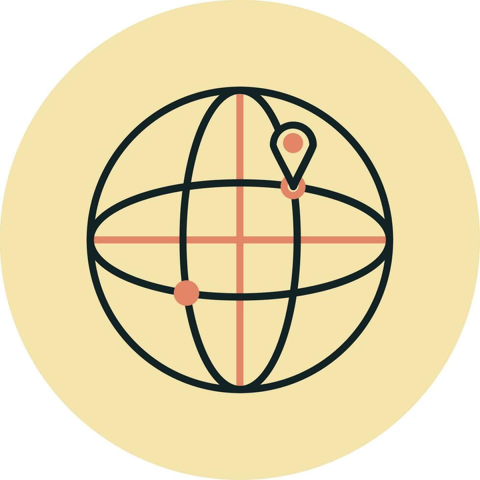 världsomspännande vektor ikon