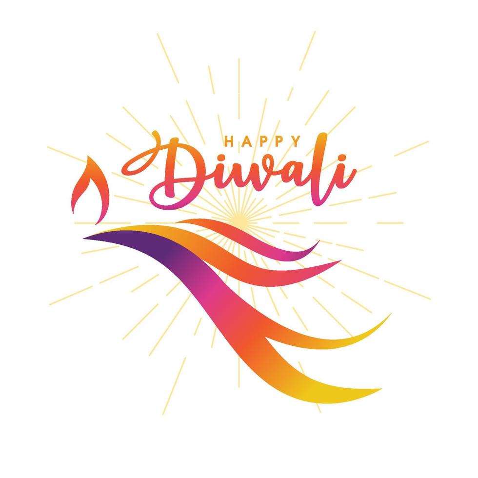 glad diwali vektor ikon design illustration