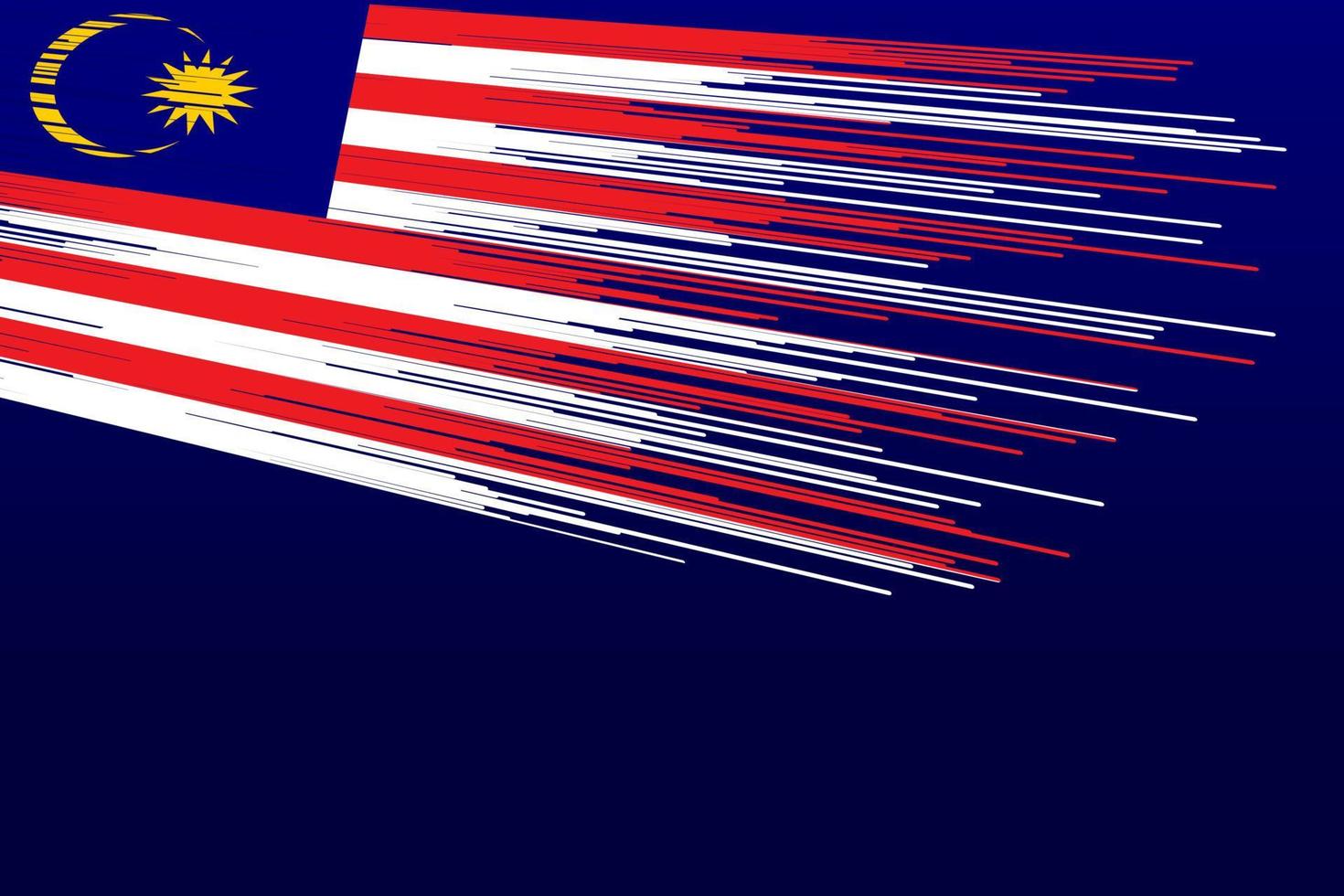 Malaysia Flagge Vektor Icon Design Illustration