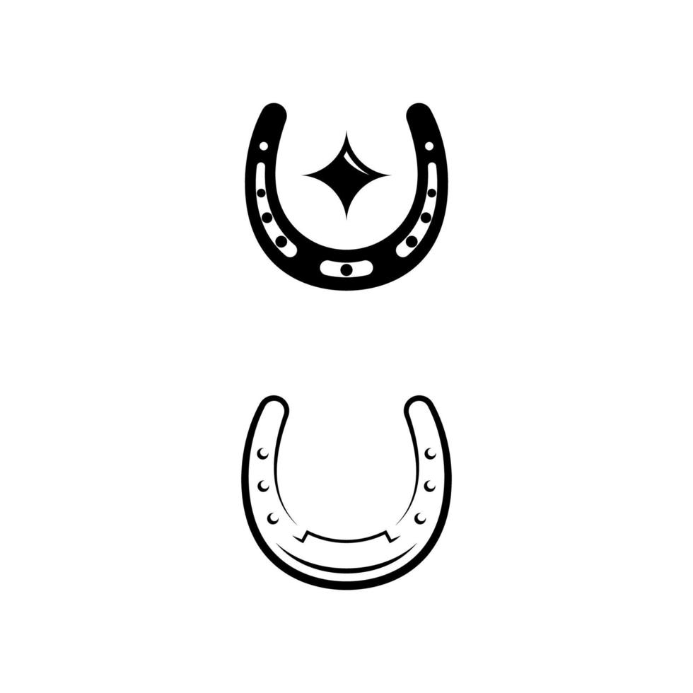 hästsko vektor ikon design illustration