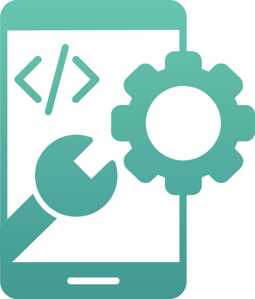 App-Entwicklungsvektorsymbol vektor