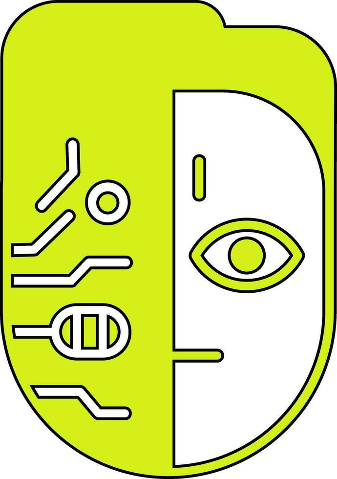 Cyborg-Vektorsymbol vektor