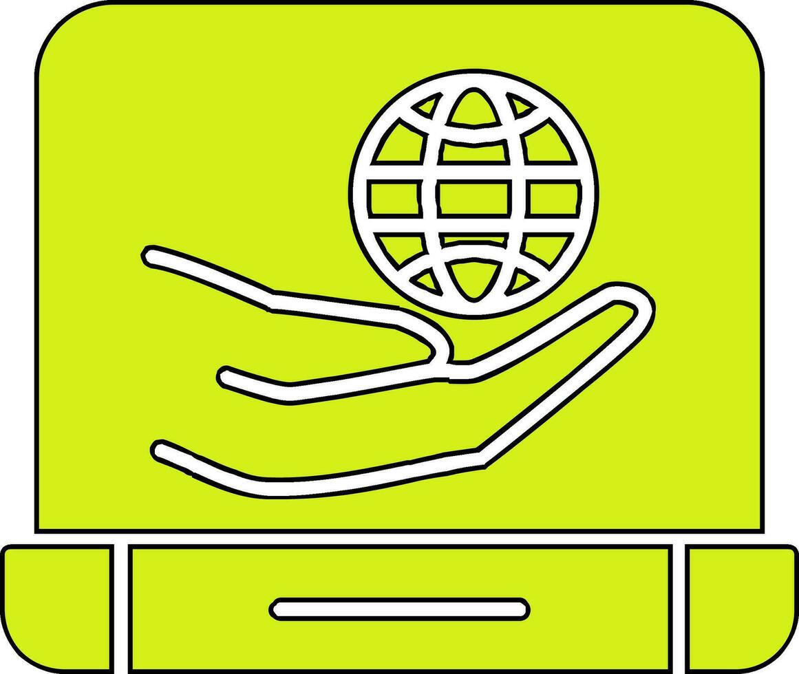 Globus Netzwerk Vektor Symbol