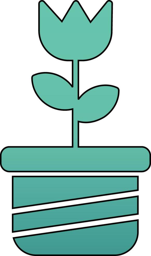 Pflanzenvektorsymbol vektor