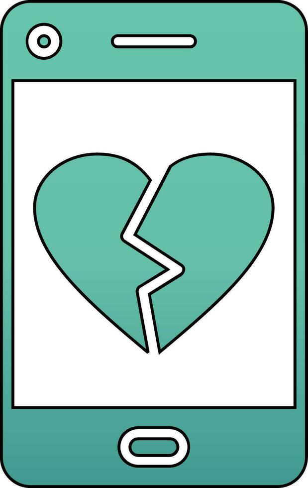 Herz brechen Vektor Symbol