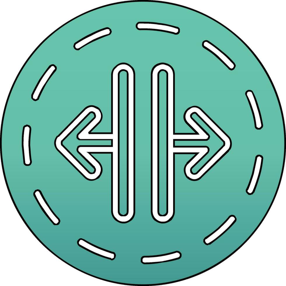 Breite Vektor Symbol