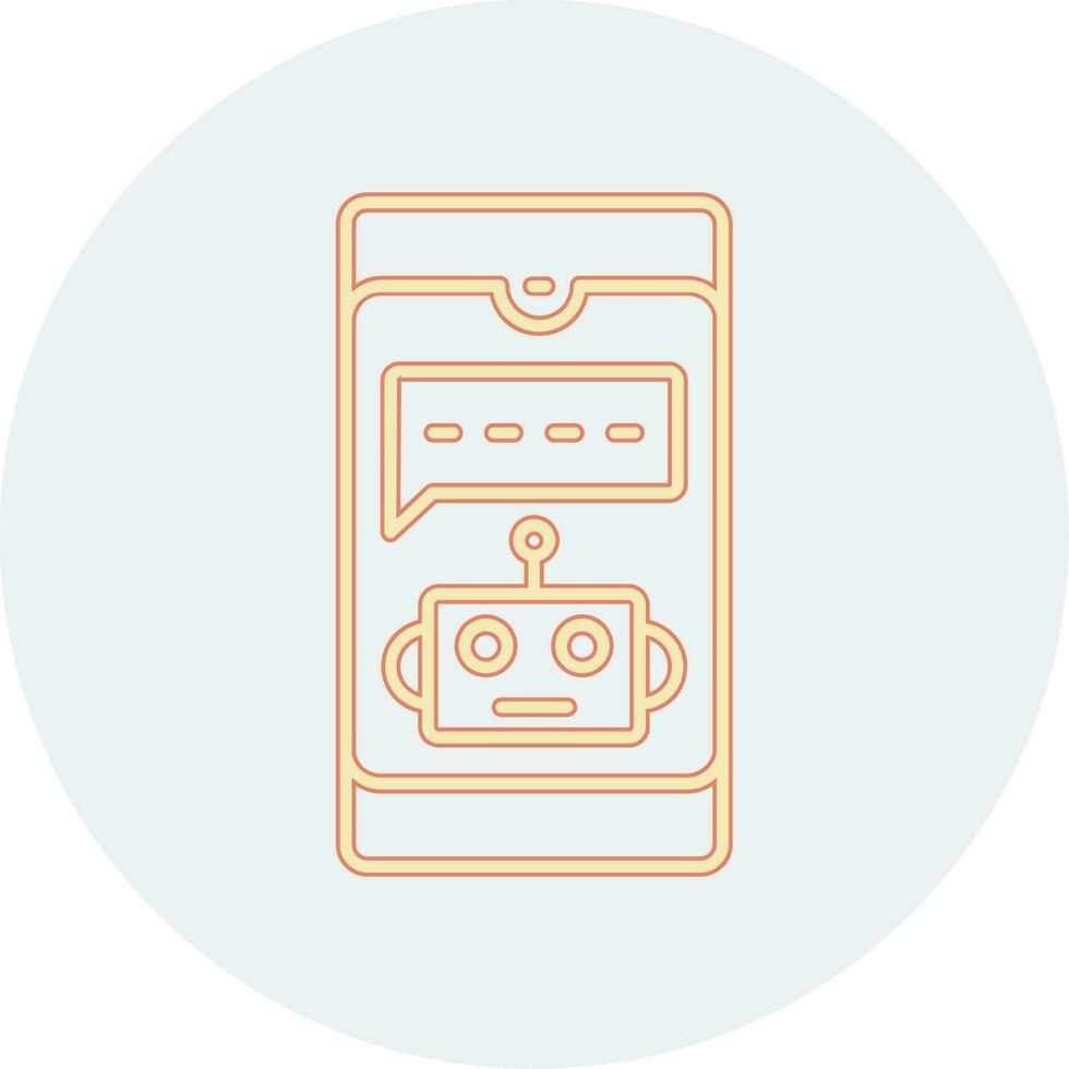 Chatbot-Vektorsymbol vektor