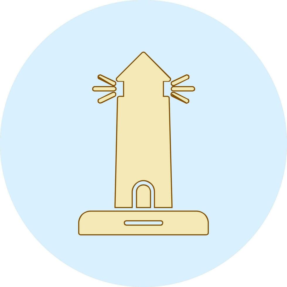 Leuchtturm-Vektor-Symbol vektor