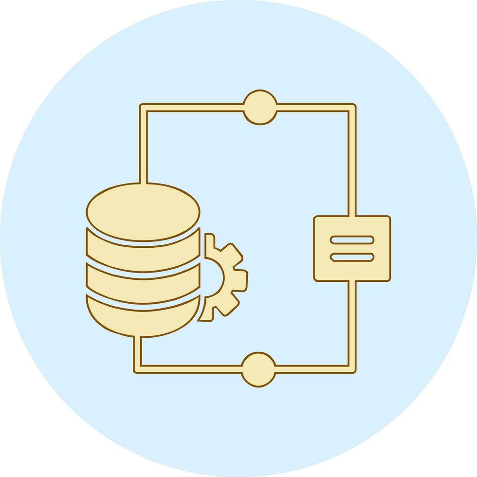 Vektorsymbol für die Datenintegration vektor