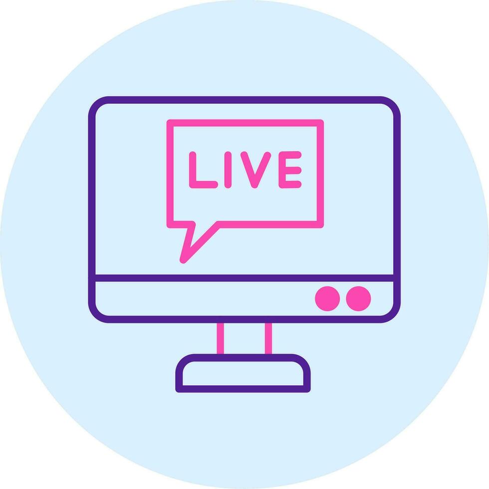 Live-Chat-Vektorsymbol vektor