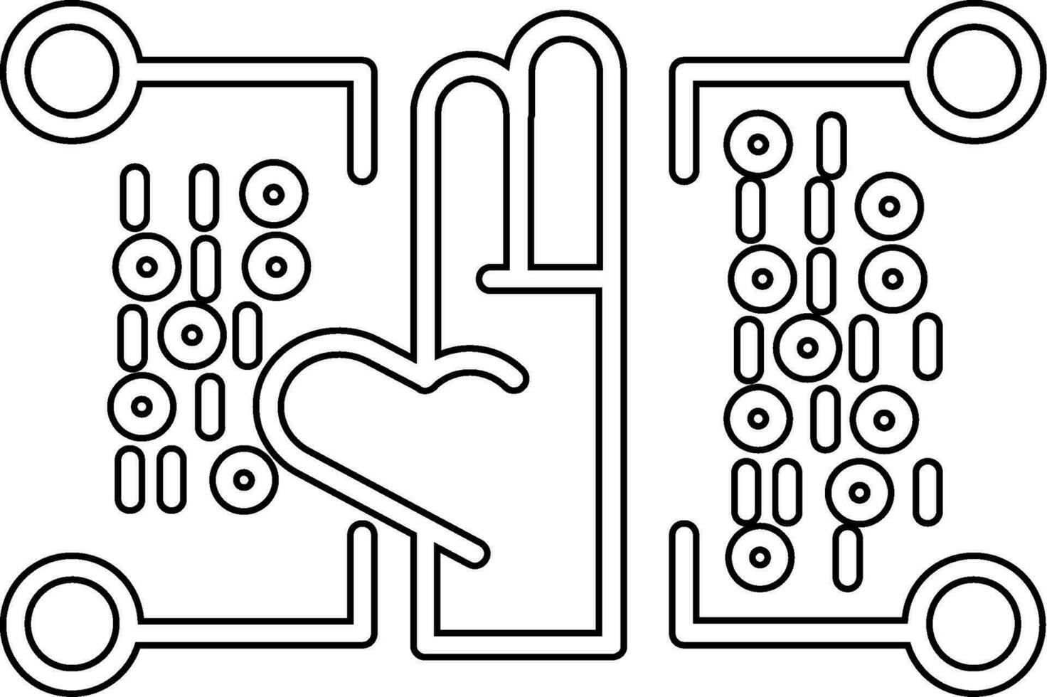 digitalisering vektor ikon