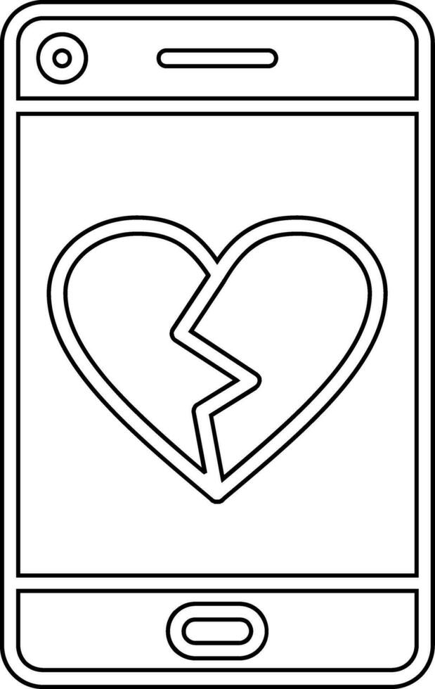 Herz brechen Vektor Symbol