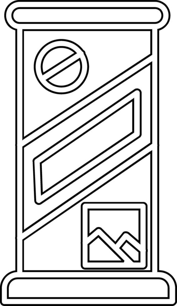 rollen oben Vektor Symbol